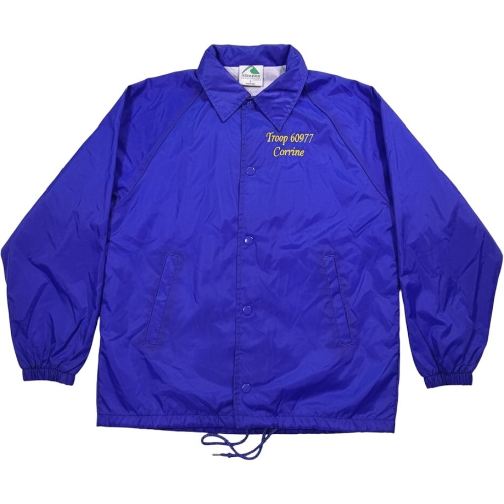 Augusta Sportswear Mens Small Blue Nylon Coaches Jacket Troop 60977 Corrine
